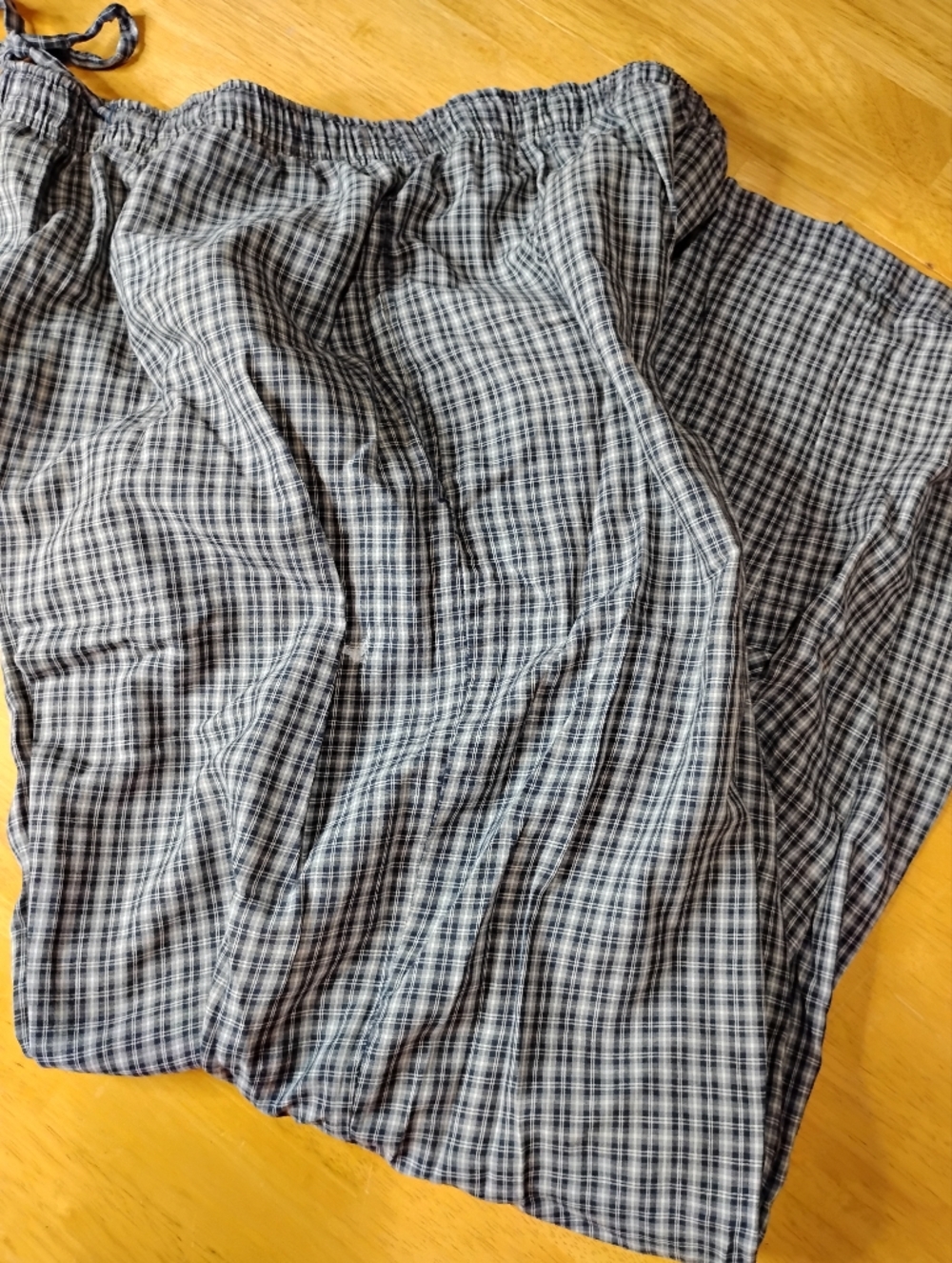 Merona Black  Brown and White Plaid Men's Pajama Pants